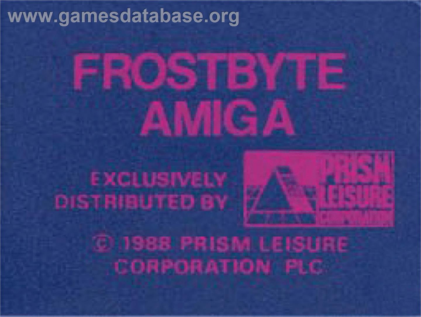 Frost Byte - Commodore Amiga - Artwork - Cartridge Top