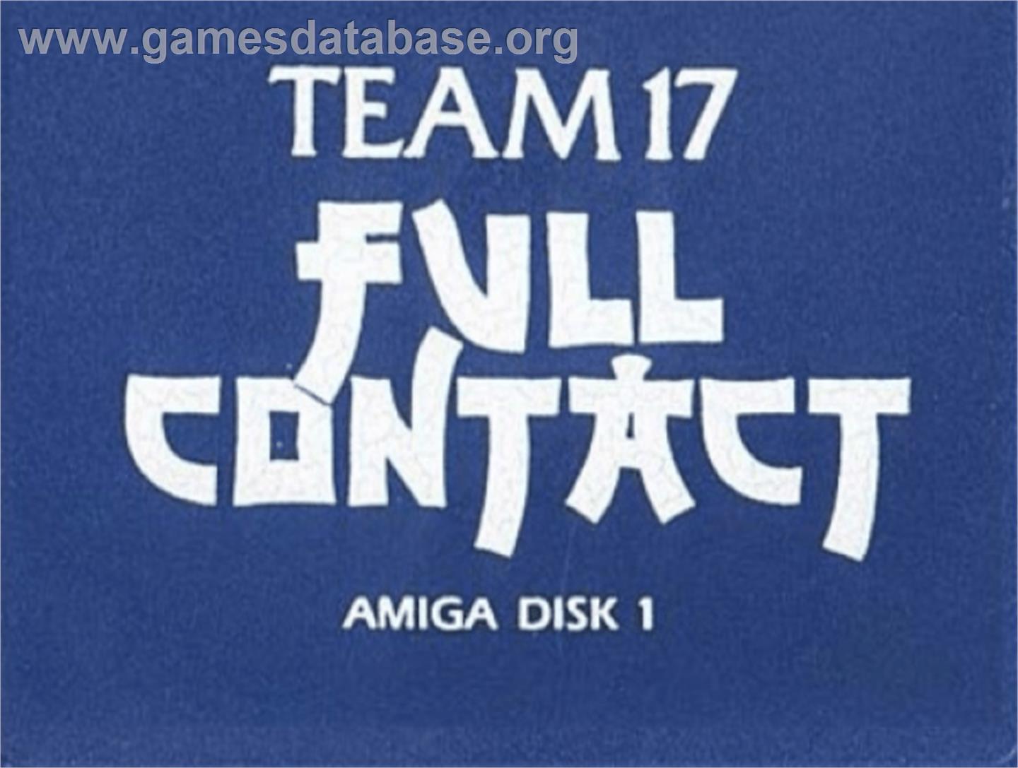 Full Contact - Commodore Amiga - Artwork - Cartridge Top