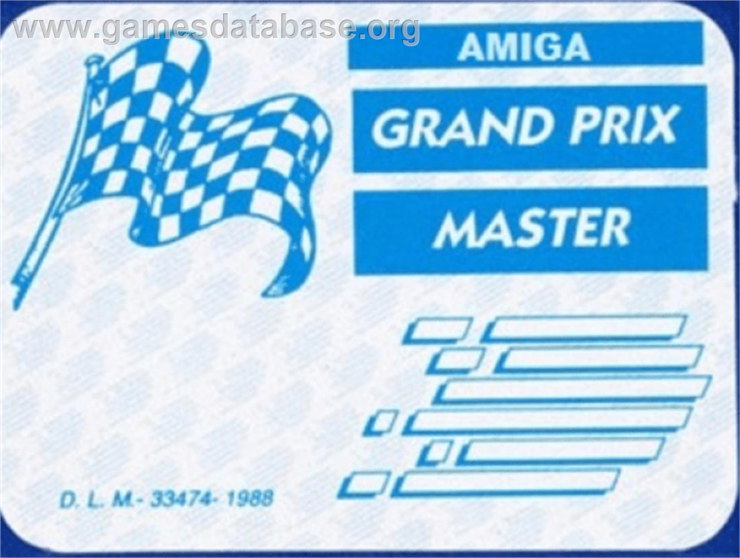 Grand Prix Master - Commodore Amiga - Artwork - Cartridge Top