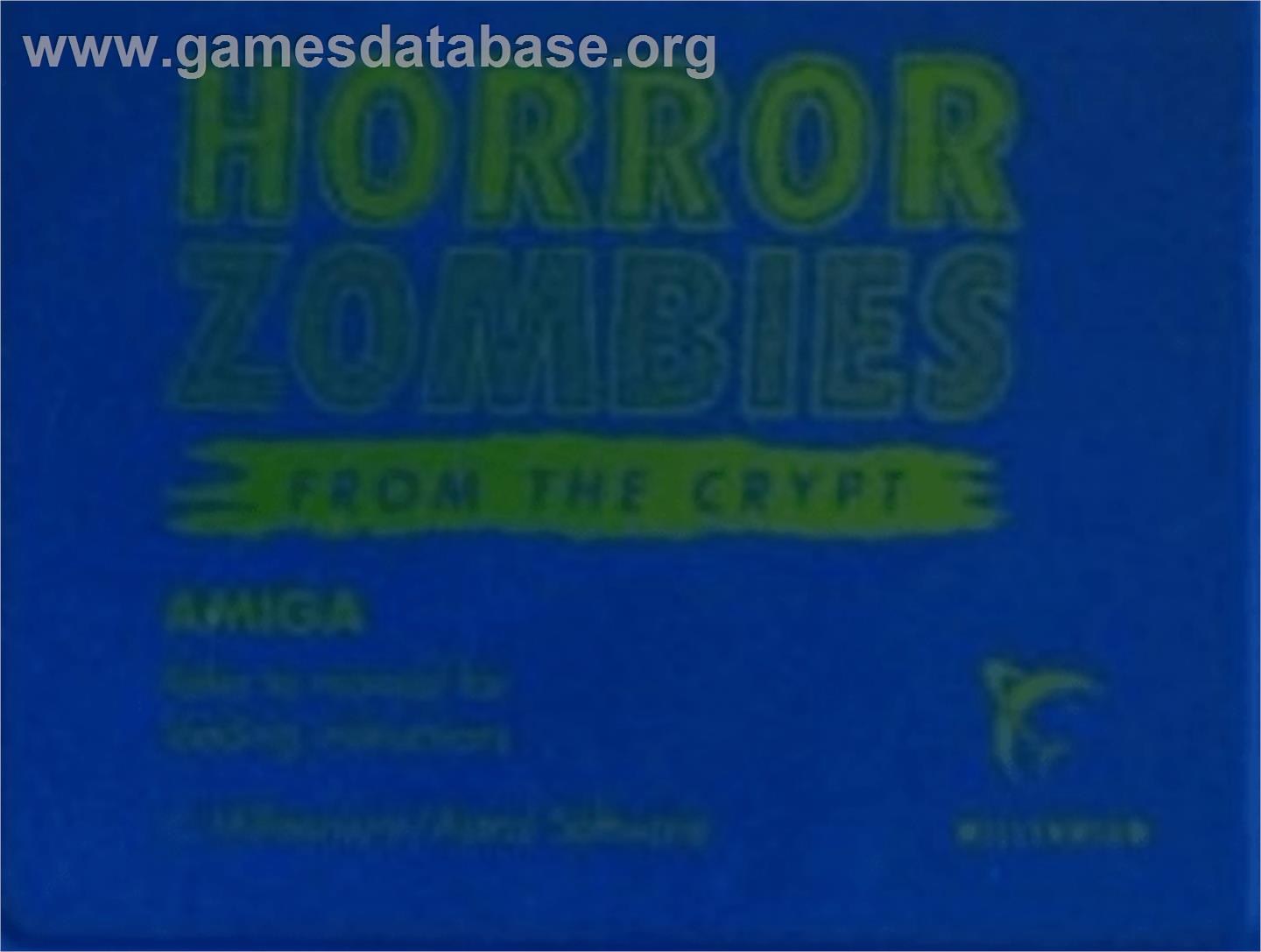 Horror Zombies from the Crypt - Commodore Amiga - Artwork - Cartridge Top
