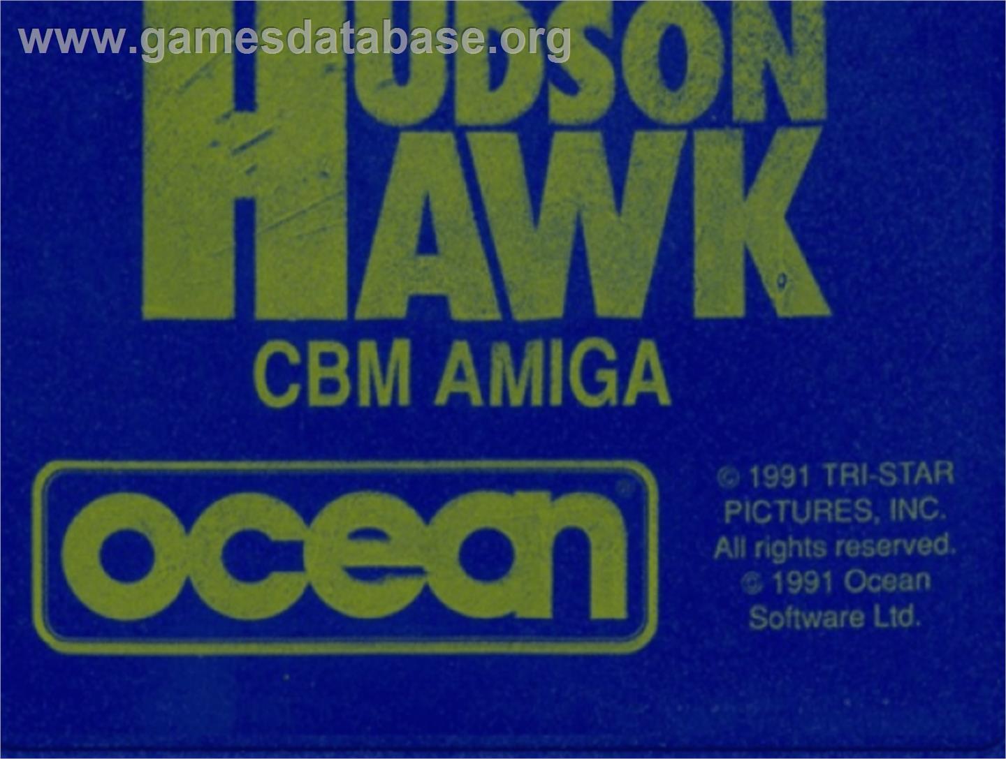 Hudson Hawk - Commodore Amiga - Artwork - Cartridge Top