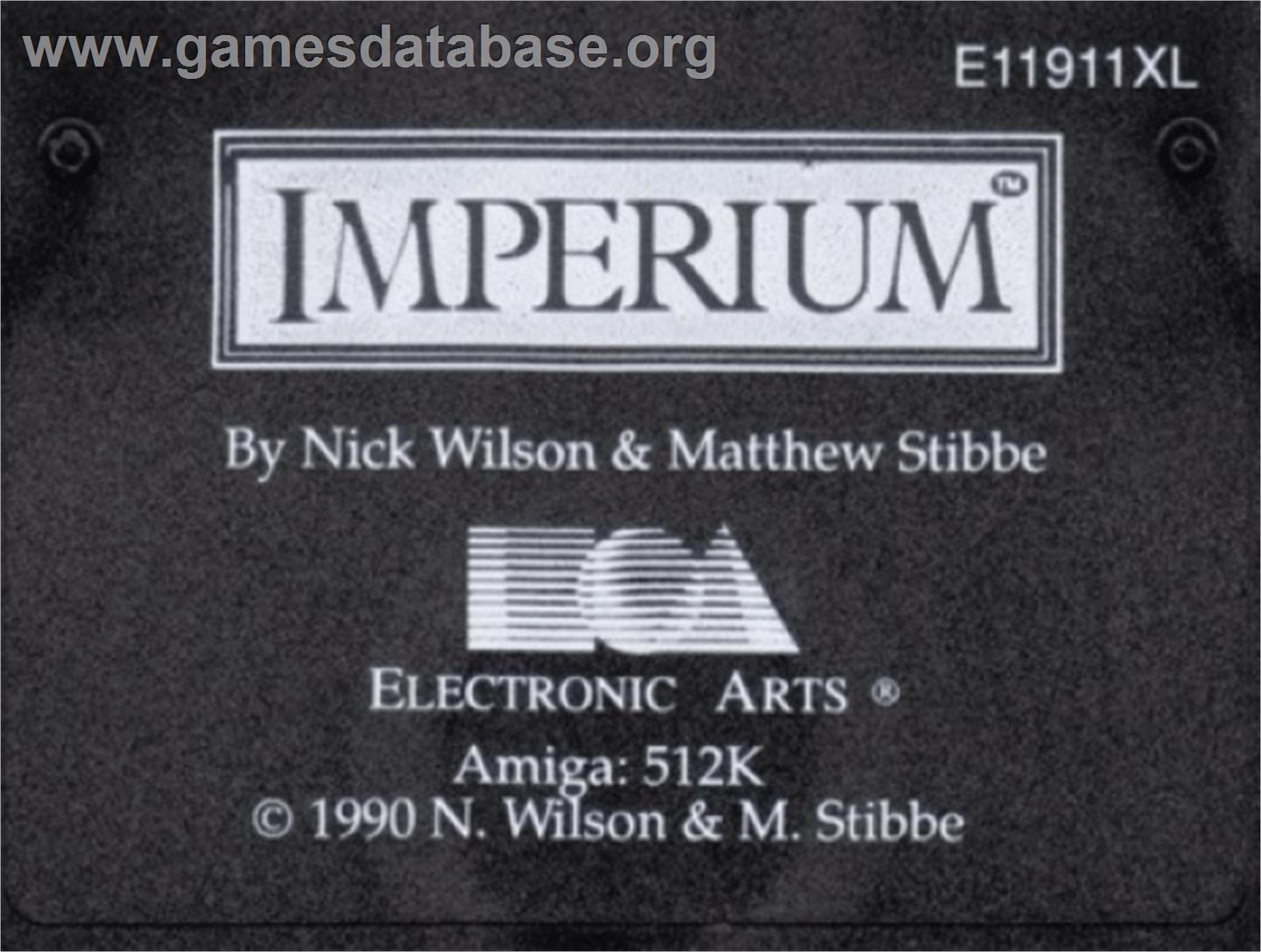 Imperium - Commodore Amiga - Artwork - Cartridge Top