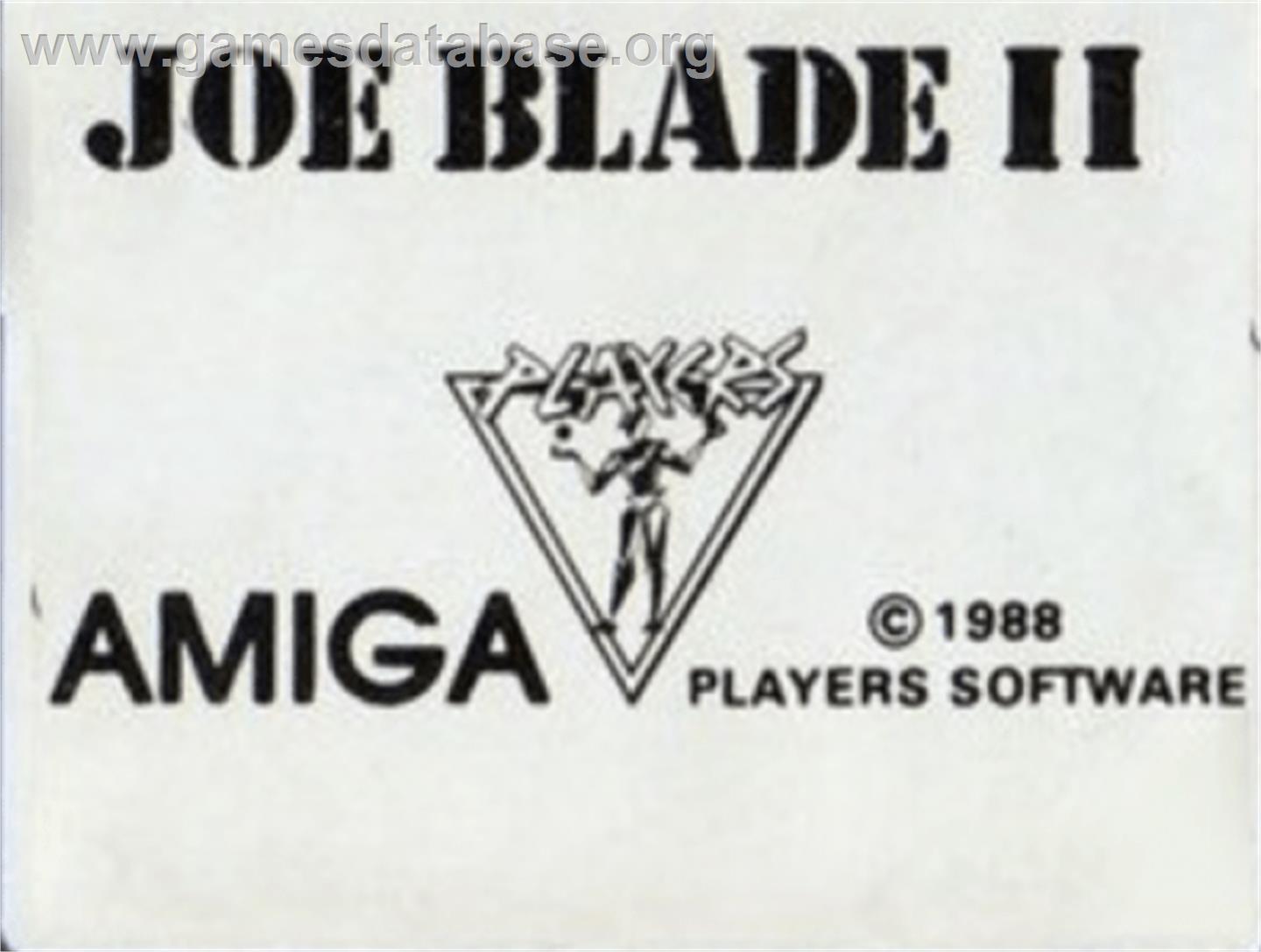 Joe Blade 2 - Commodore Amiga - Artwork - Cartridge Top