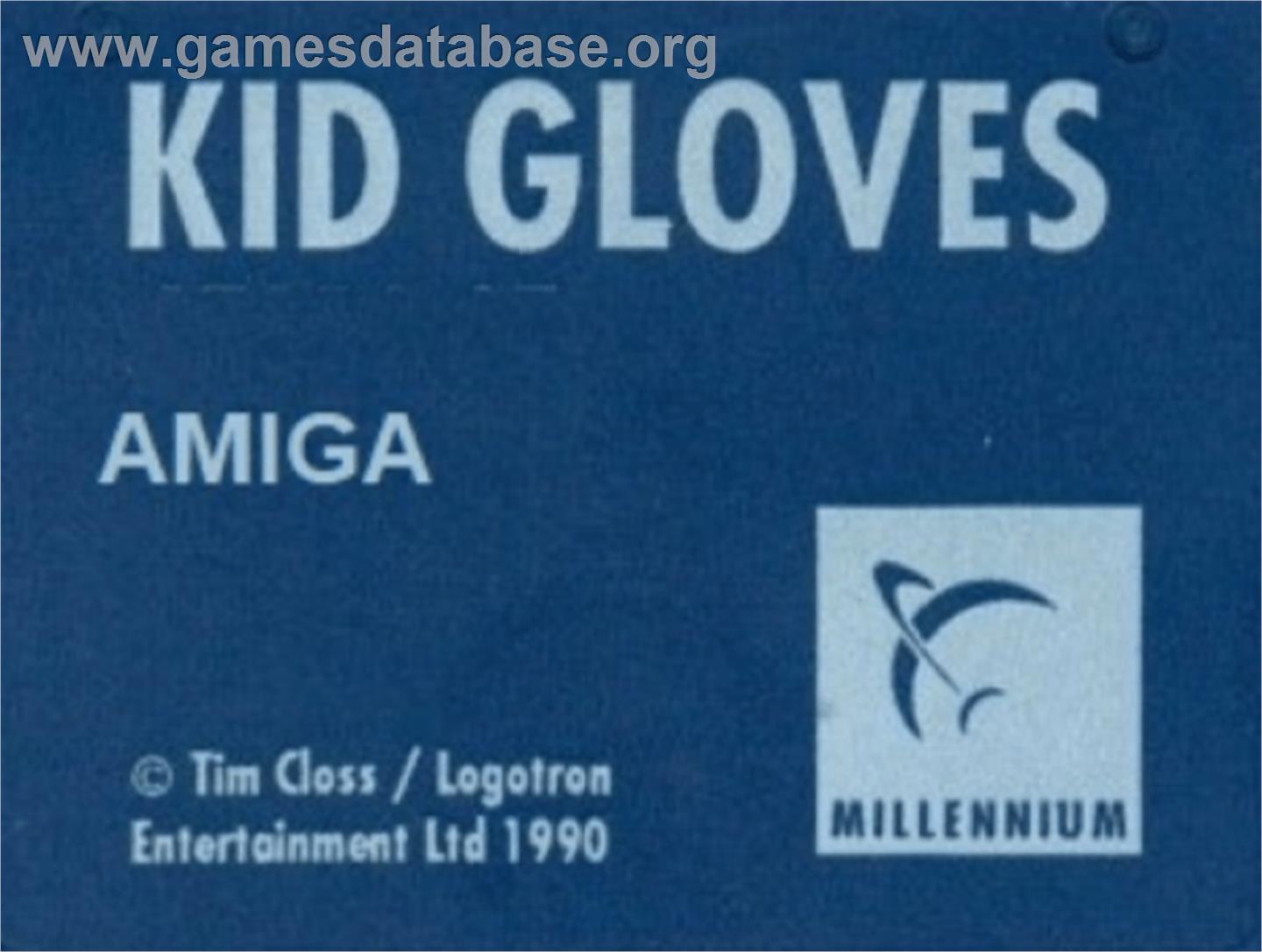 Kid Gloves - Commodore Amiga - Artwork - Cartridge Top