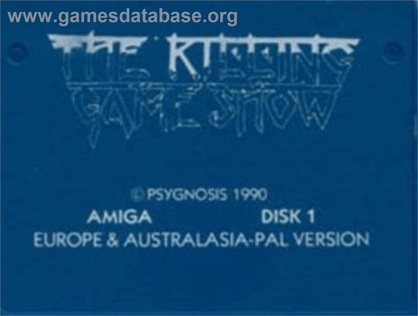 Killing Game Show - Commodore Amiga - Artwork - Cartridge Top