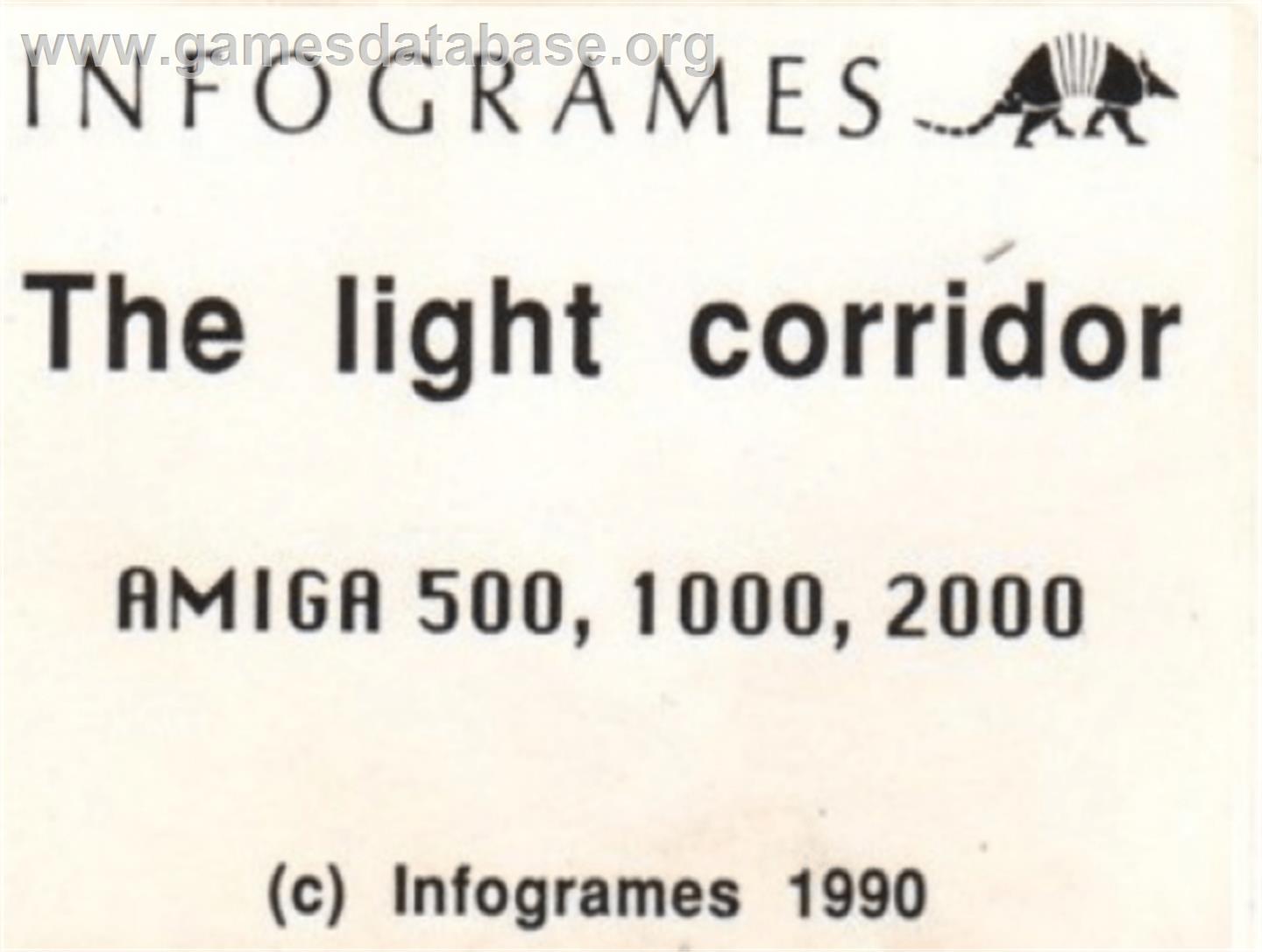 Light Corridor - Commodore Amiga - Artwork - Cartridge Top