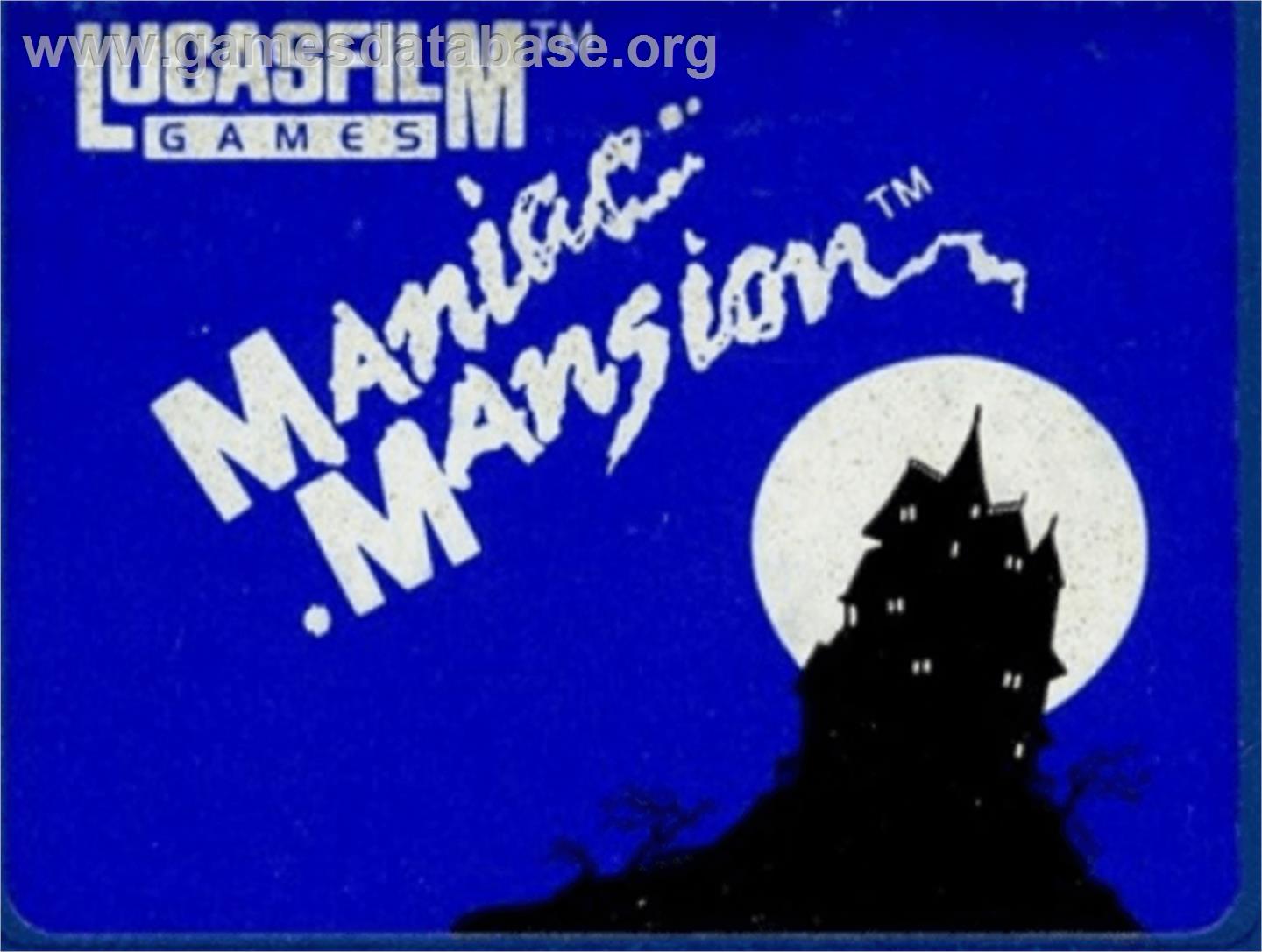 Maniac Mansion - Commodore Amiga - Artwork - Cartridge Top