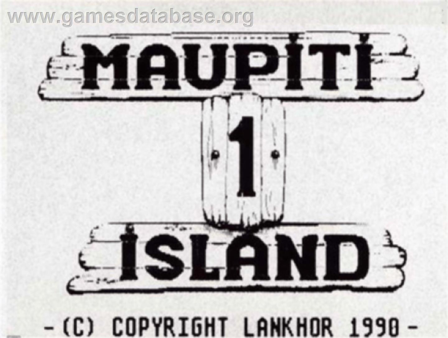 Maupiti Island - Commodore Amiga - Artwork - Cartridge Top
