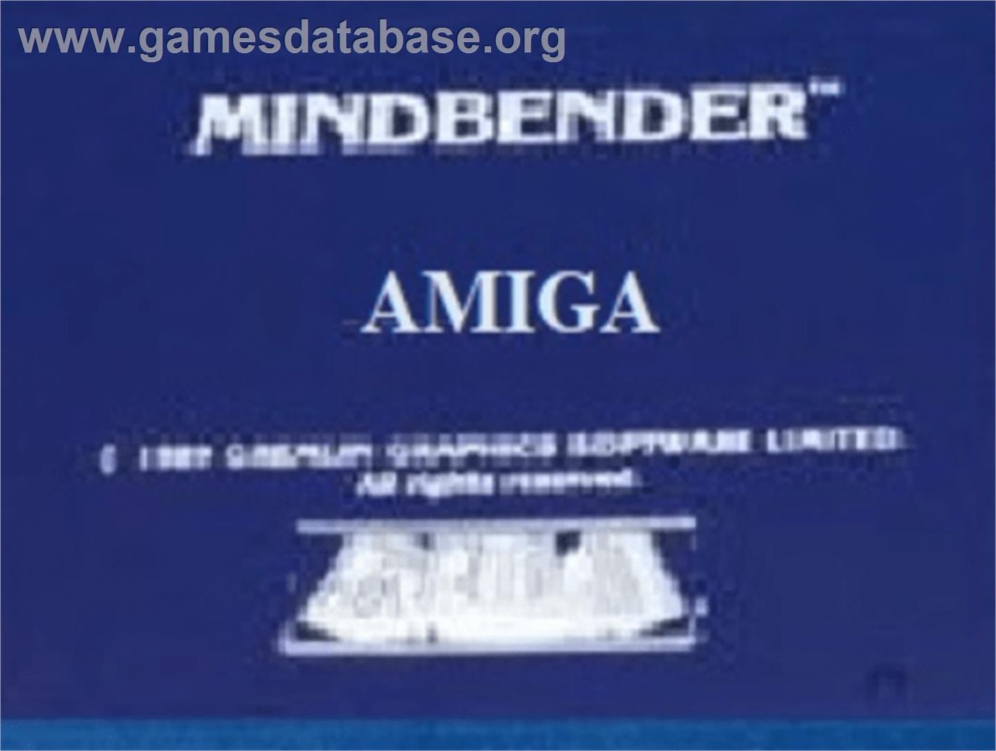 Mind Bender - Commodore Amiga - Artwork - Cartridge Top