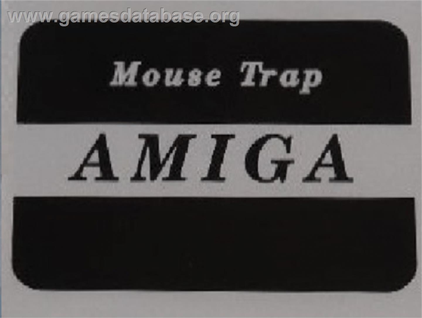 Mouse Trap - Commodore Amiga - Artwork - Cartridge Top