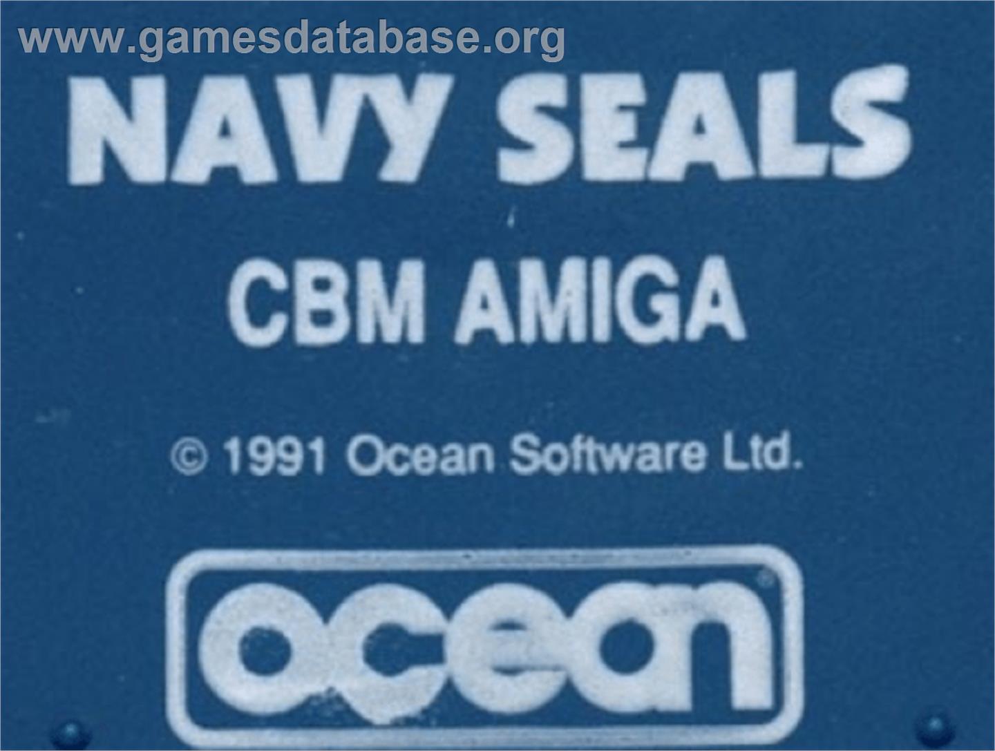 Navy Seals - Commodore Amiga - Artwork - Cartridge Top