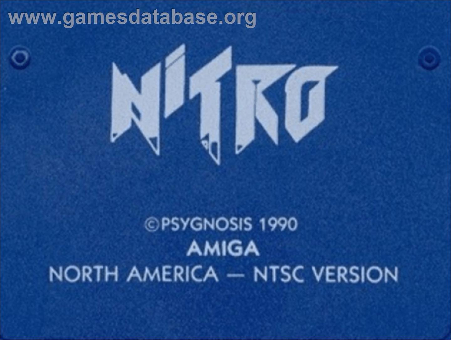 Nitro - Commodore Amiga - Artwork - Cartridge Top