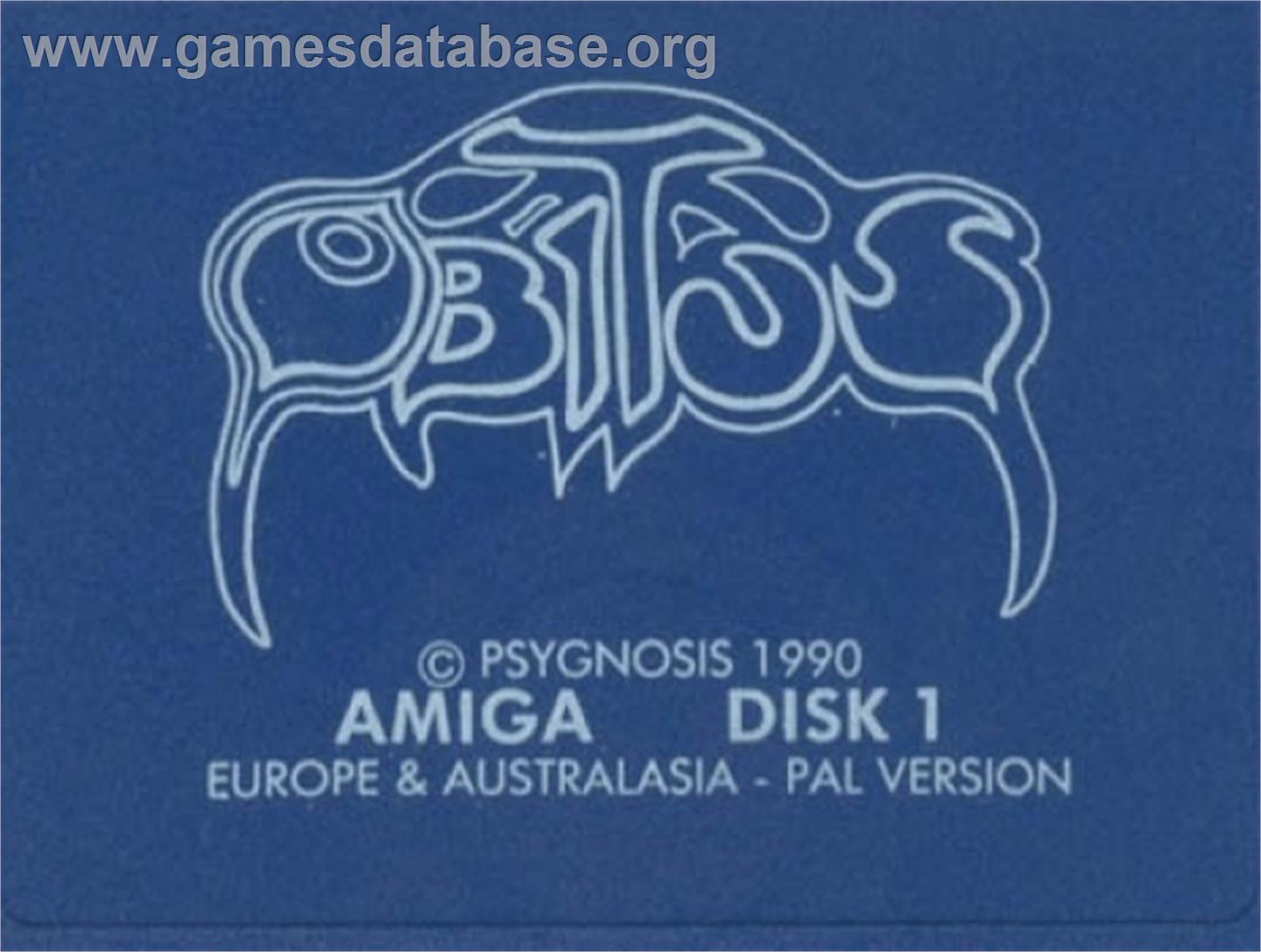 Obitus - Commodore Amiga - Artwork - Cartridge Top