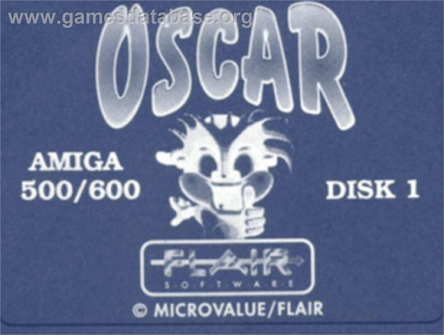 Oscar - Commodore Amiga - Artwork - Cartridge Top