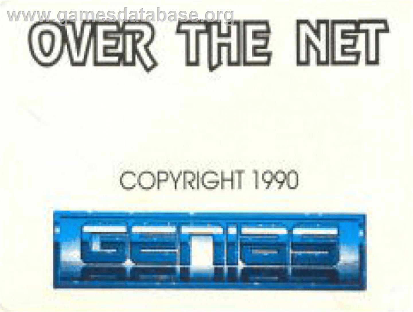 Over the Net - Commodore Amiga - Artwork - Cartridge Top
