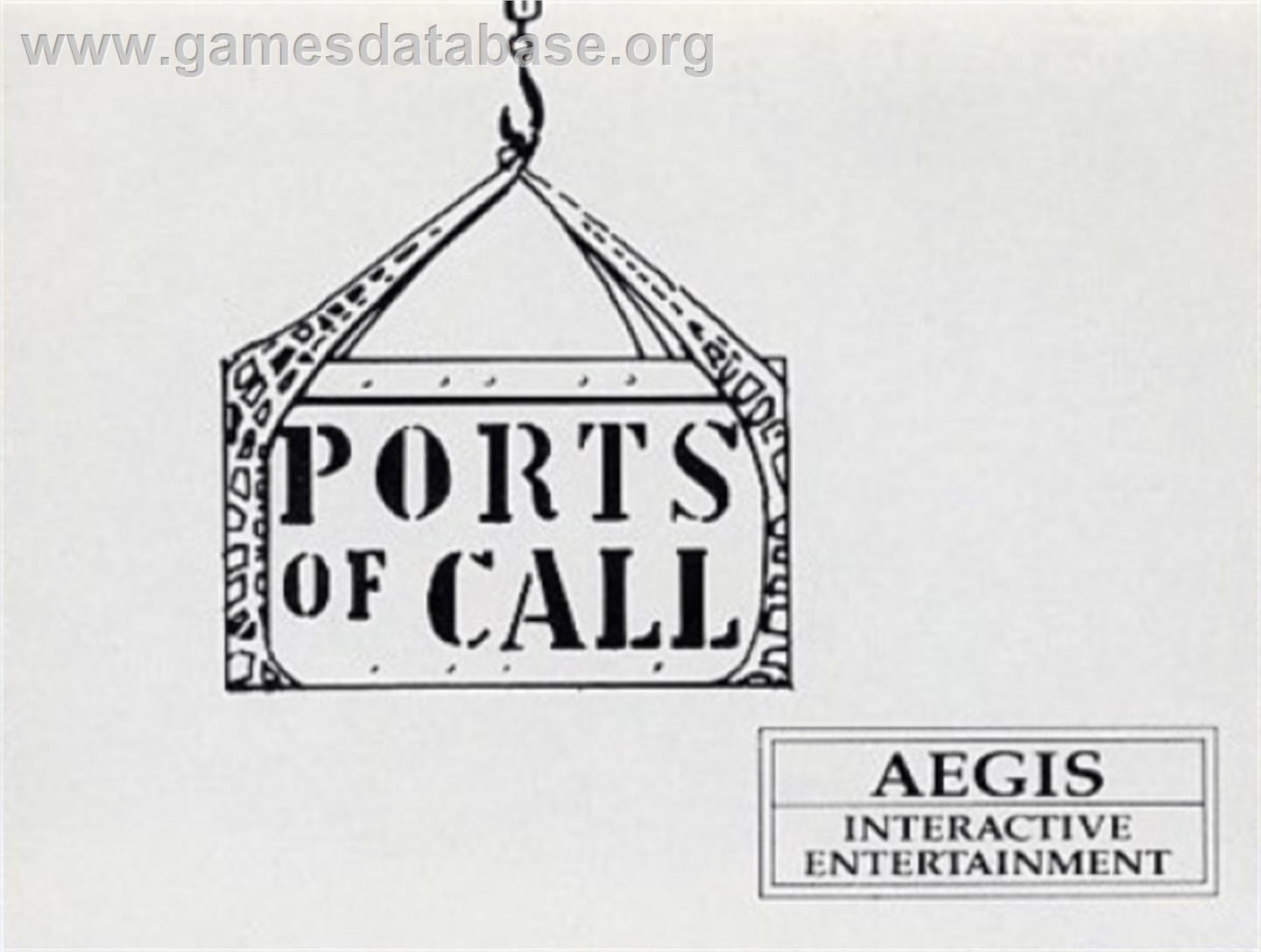 Ports of Call - Commodore Amiga - Artwork - Cartridge Top