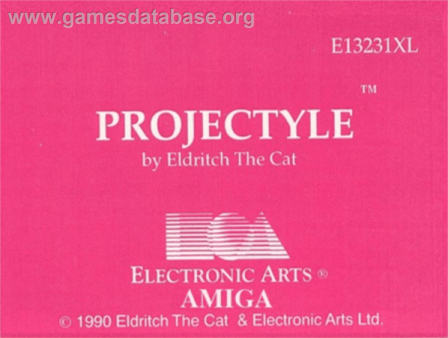 Projectyle - Commodore Amiga - Artwork - Cartridge Top
