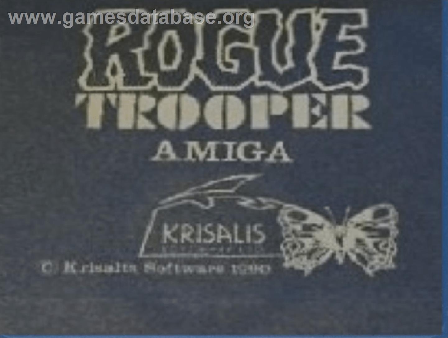 Rogue Trooper - Commodore Amiga - Artwork - Cartridge Top
