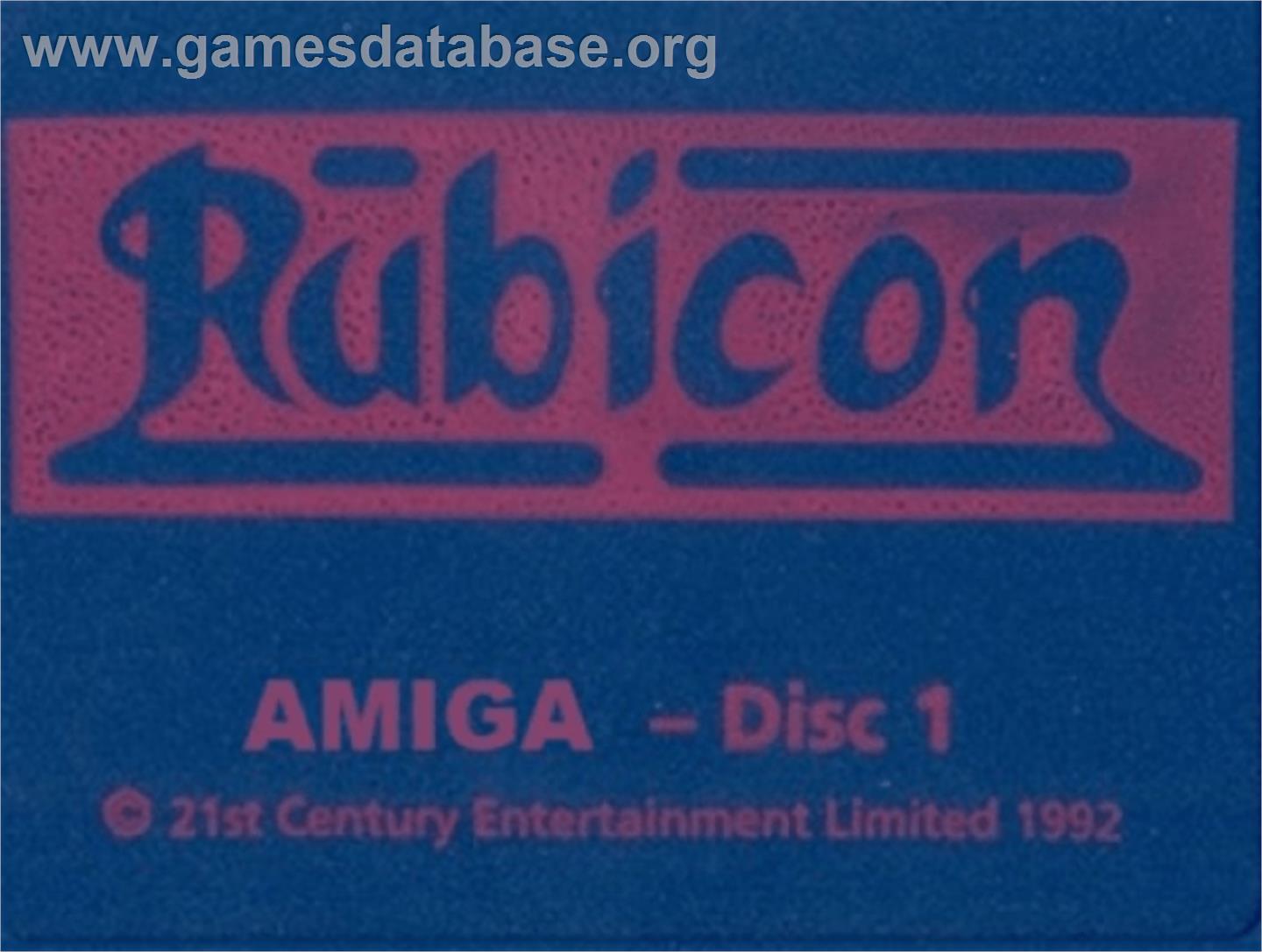 Rubicon - Commodore Amiga - Artwork - Cartridge Top