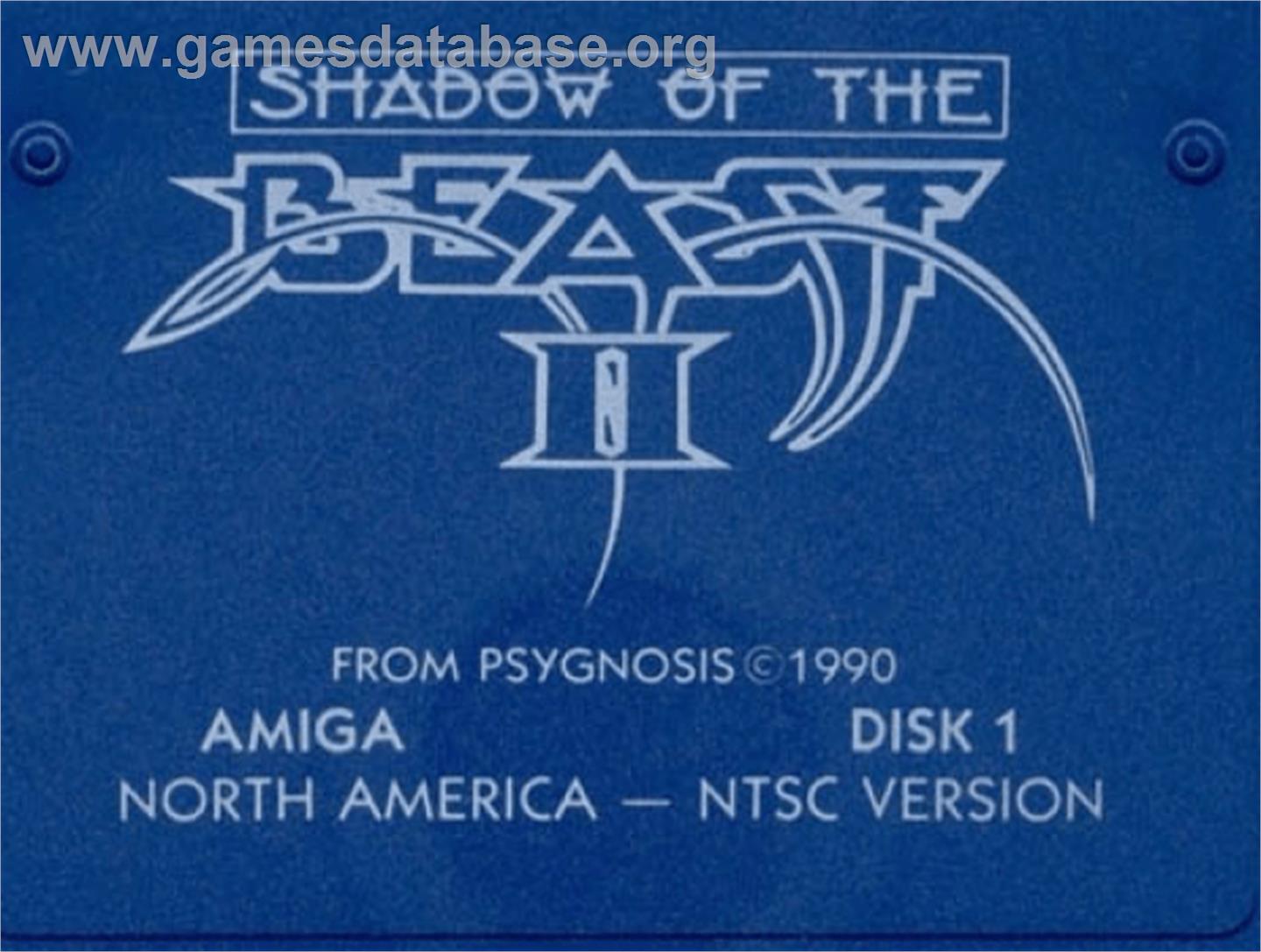 Shadow of the Beast 2 - Commodore Amiga - Artwork - Cartridge Top