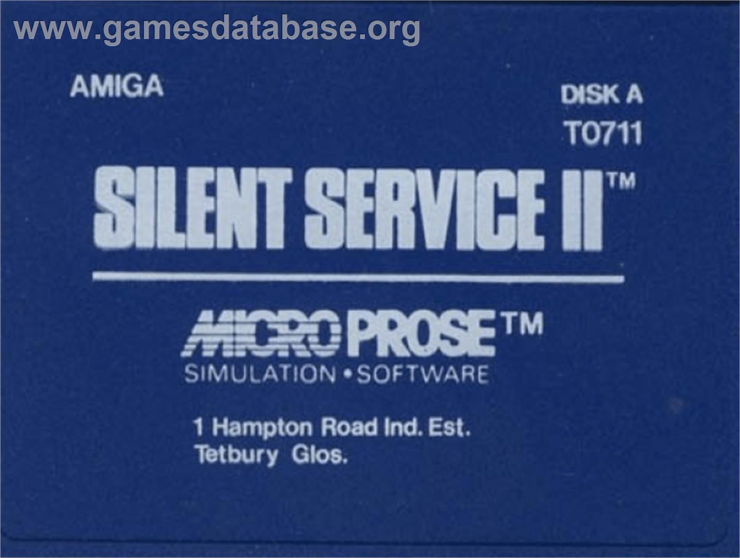 Silent Service 2 - Commodore Amiga - Artwork - Cartridge Top