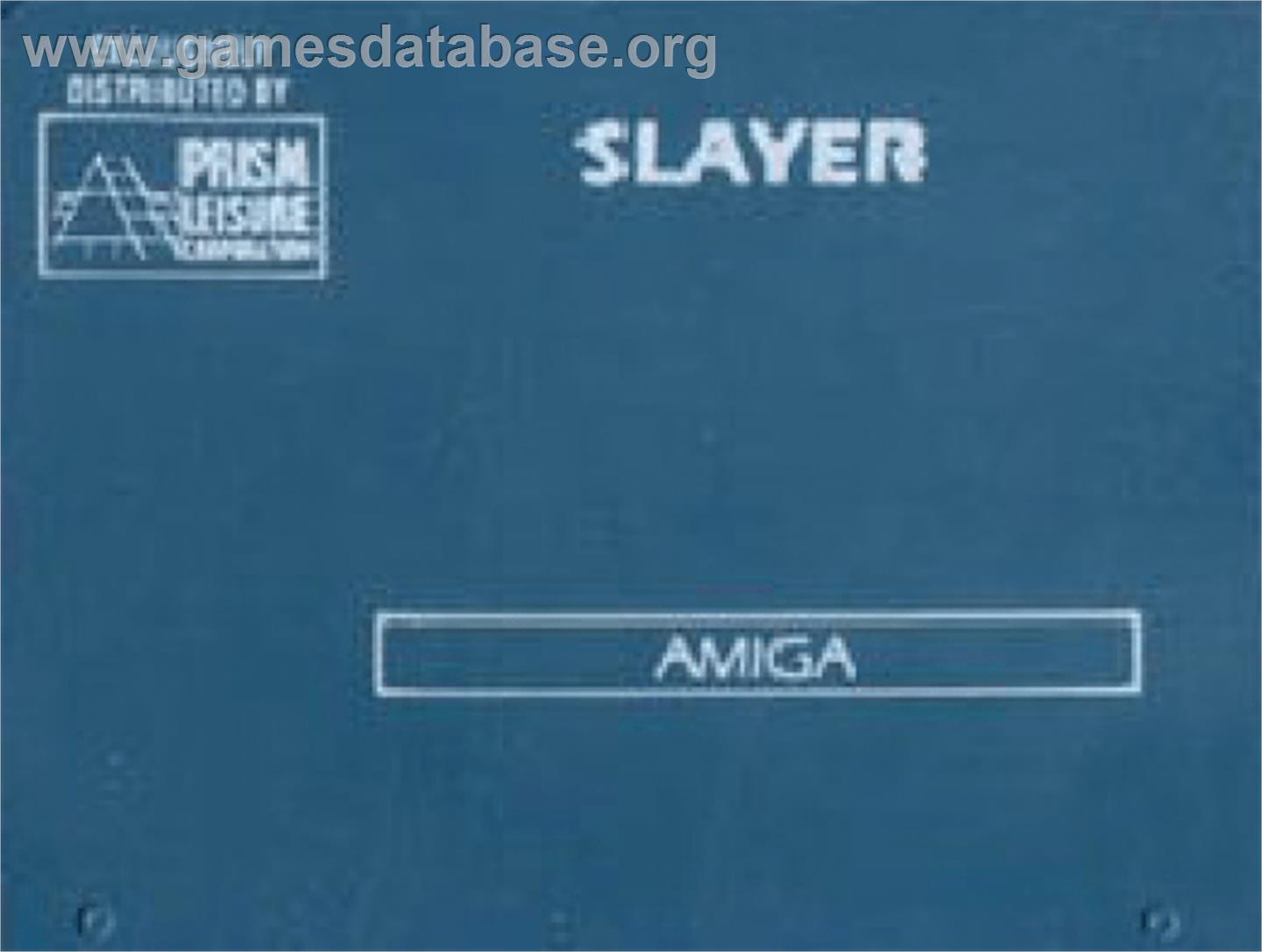 Slayer - Commodore Amiga - Artwork - Cartridge Top