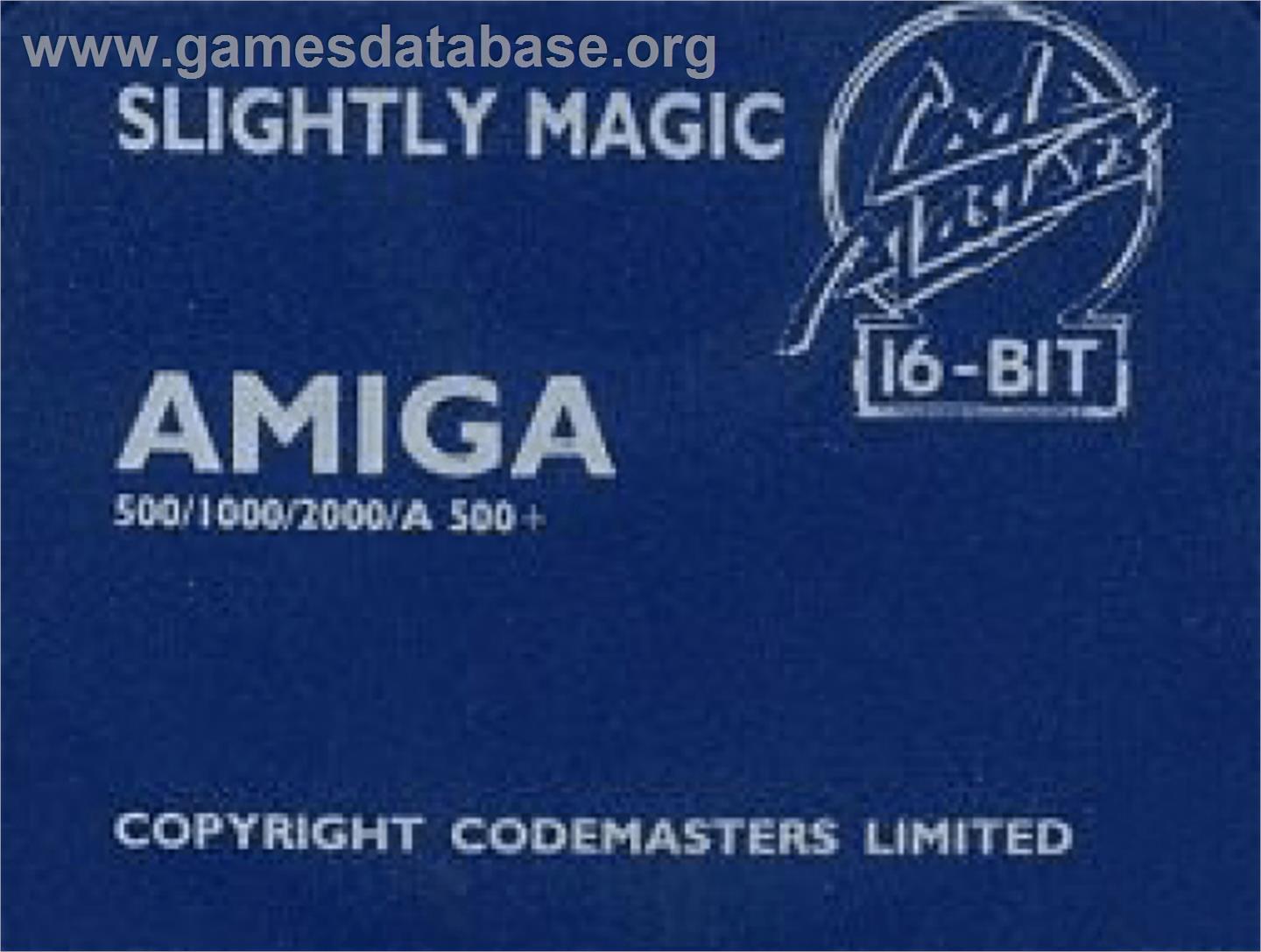 Slightly Magic - Commodore Amiga - Artwork - Cartridge Top