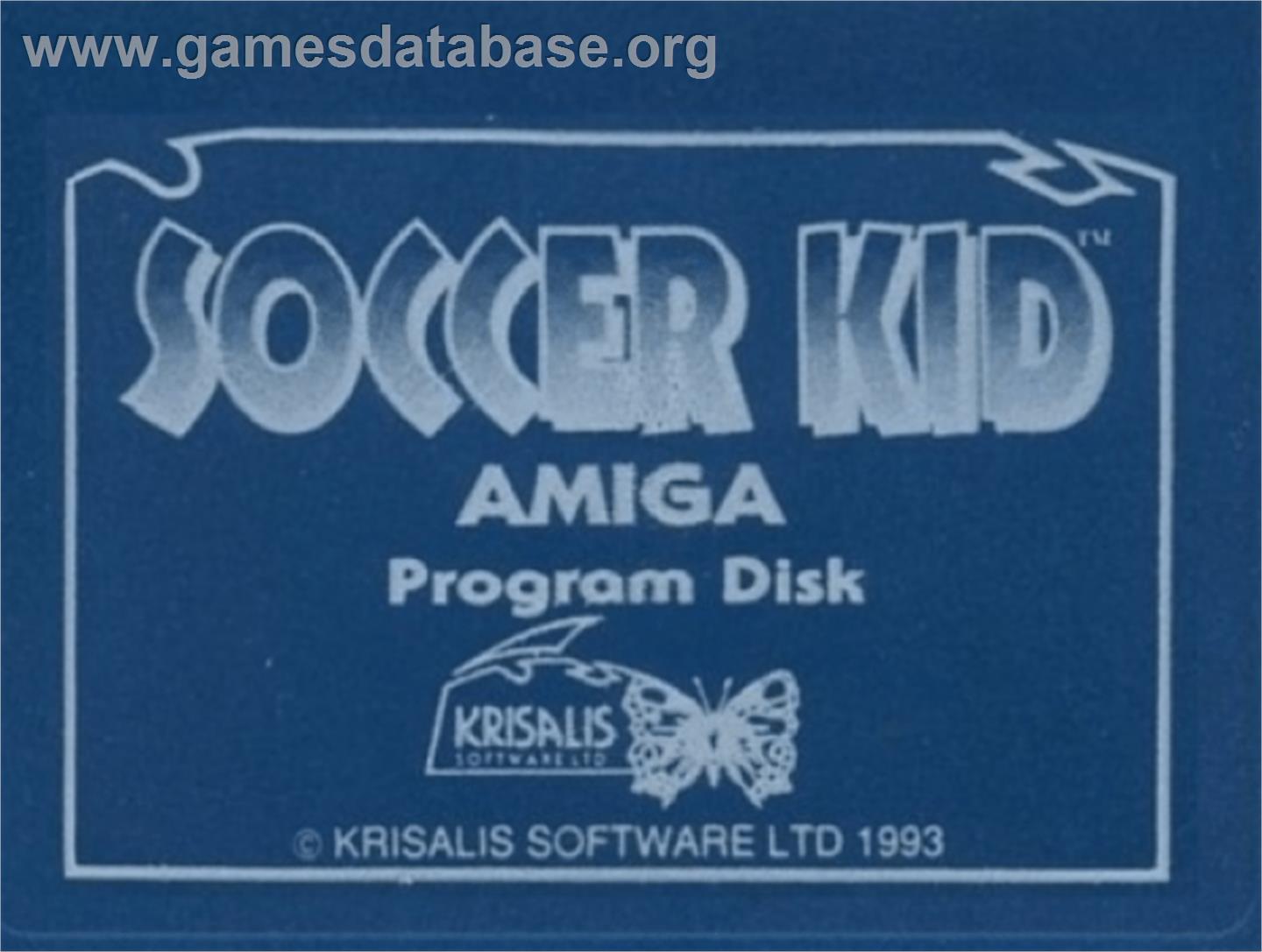 Soccer Kid - Commodore Amiga - Artwork - Cartridge Top