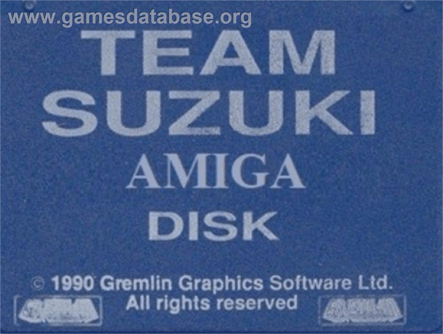 Team Suzuki - Commodore Amiga - Artwork - Cartridge Top