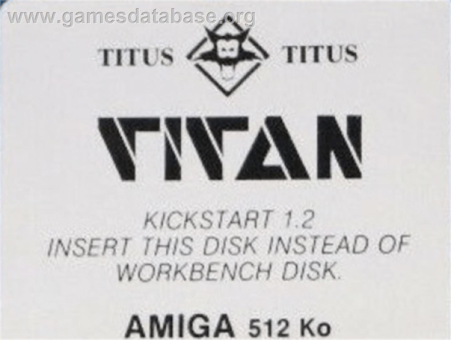 Titan - Commodore Amiga - Artwork - Cartridge Top