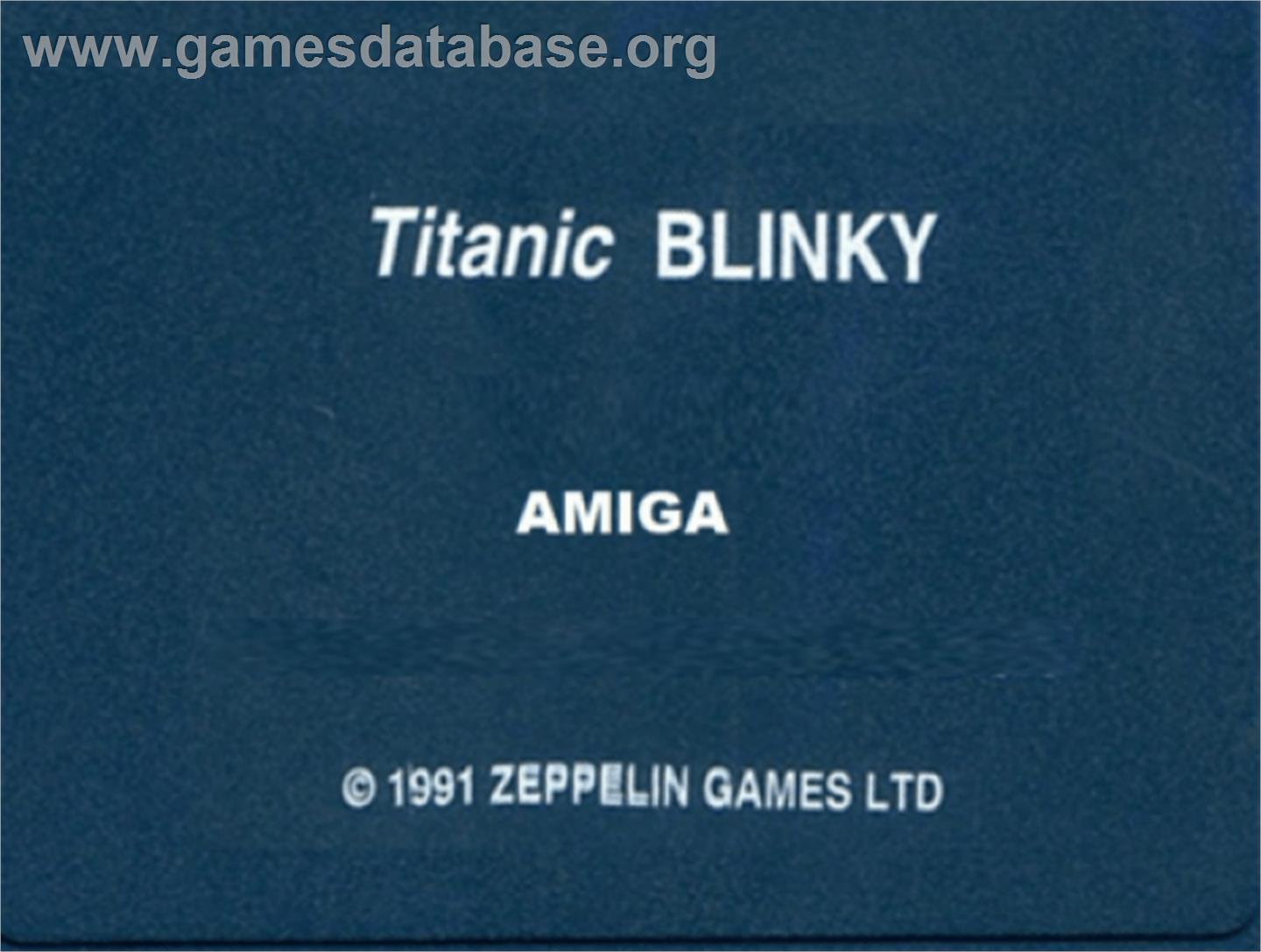 Titanic Blinky - Commodore Amiga - Artwork - Cartridge Top