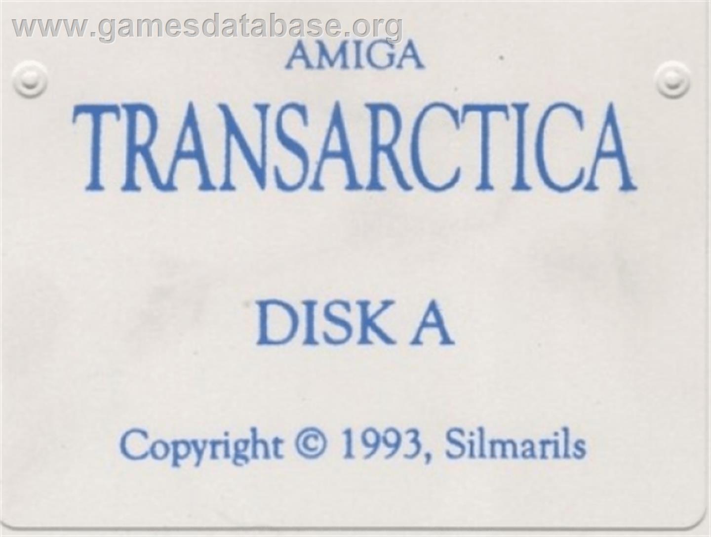 Transarctica - Commodore Amiga - Artwork - Cartridge Top