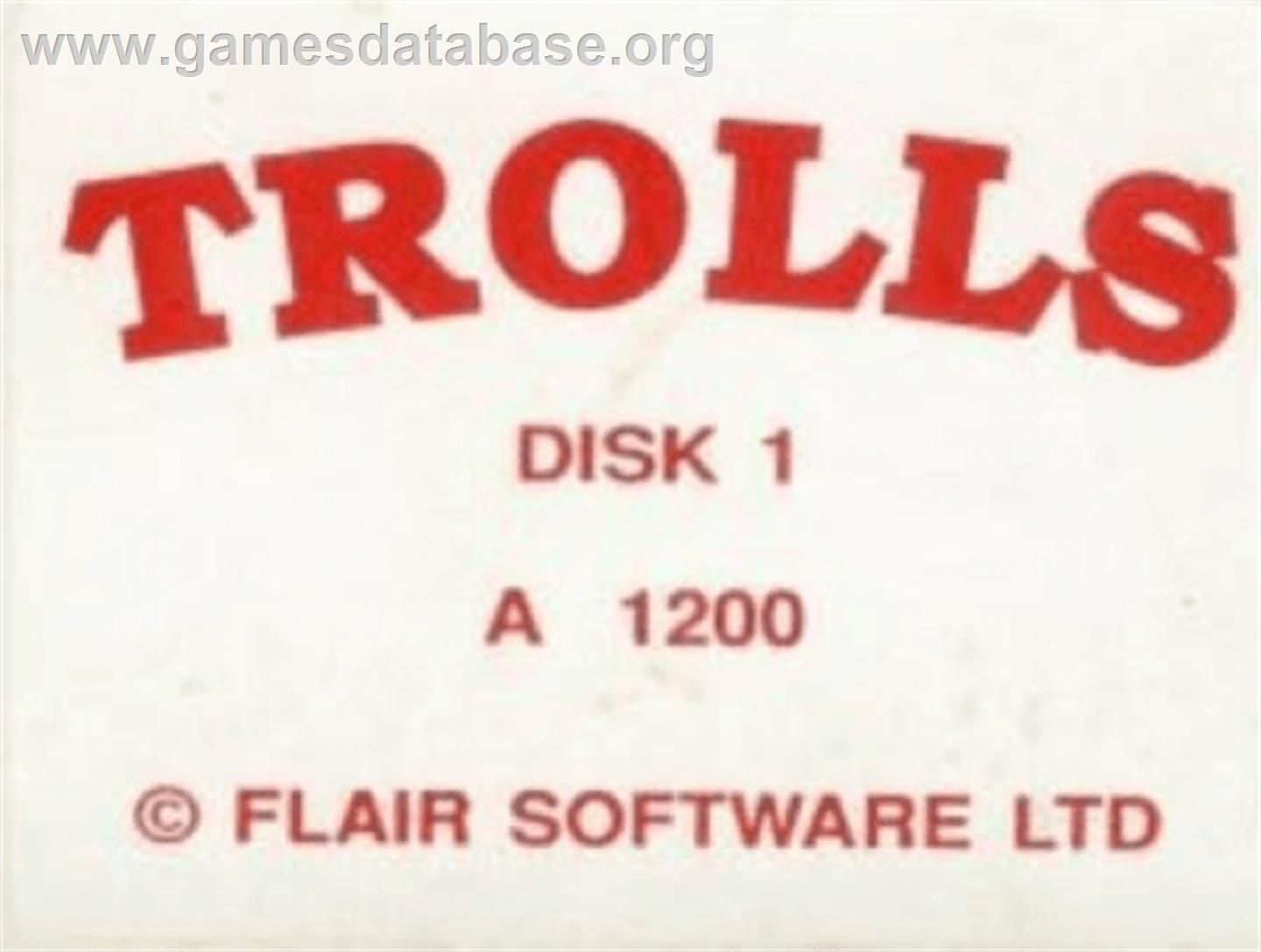 Trolls - Commodore Amiga - Artwork - Cartridge Top