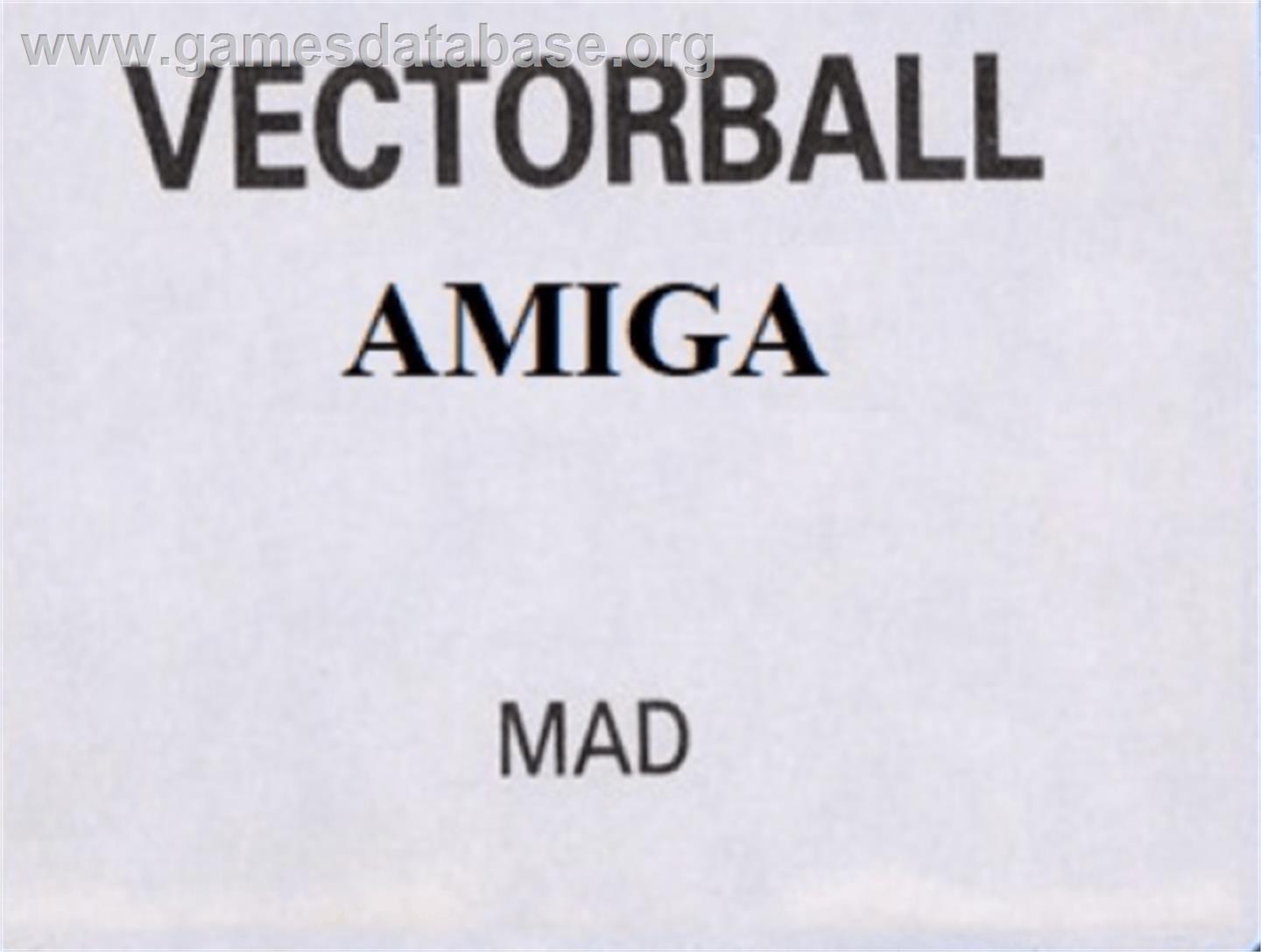 Vector Ball - Commodore Amiga - Artwork - Cartridge Top