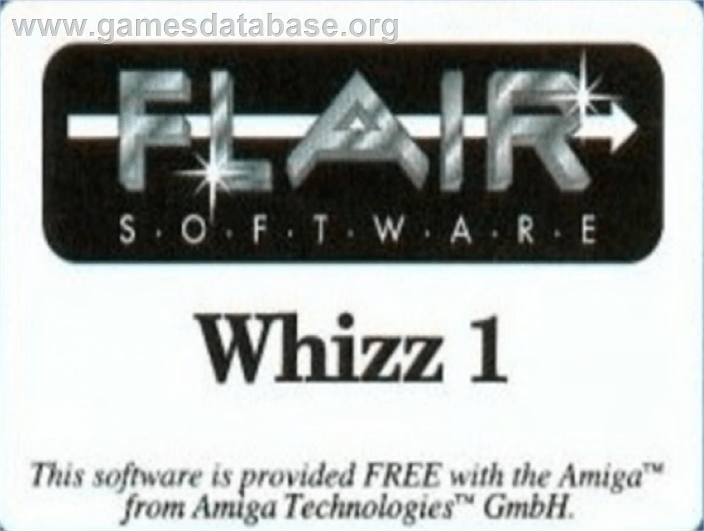 Whizz - Commodore Amiga - Artwork - Cartridge Top
