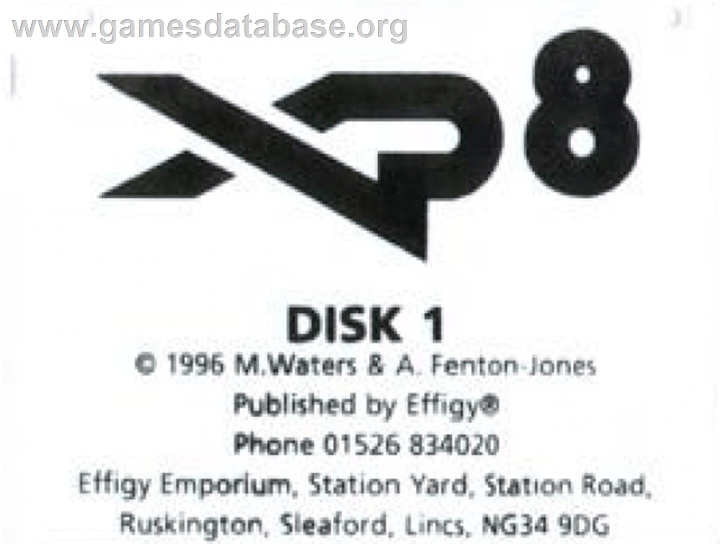 XP8 - Commodore Amiga - Artwork - Cartridge Top