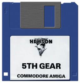 Artwork on the Disc for 5th Gear on the Commodore Amiga.
