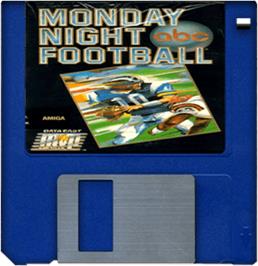 Artwork on the Disc for ABC Monday Night Football on the Commodore Amiga.