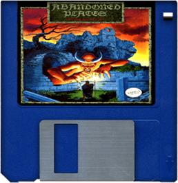 Artwork on the Disc for Abandoned Places: A Time for Heroes on the Commodore Amiga.