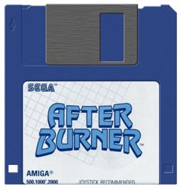 Artwork on the Disc for After Burner on the Commodore Amiga.