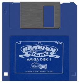 Artwork on the Disc for Arabian Nights on the Commodore Amiga.