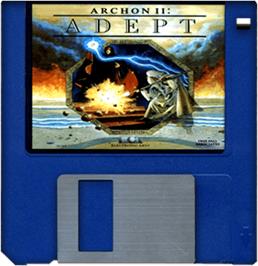 Artwork on the Disc for Archon 2: Adept on the Commodore Amiga.