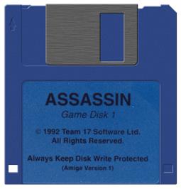 Artwork on the Disc for Assassin on the Commodore Amiga.