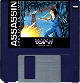 Artwork on the Disc for Assassin Special Edition on the Commodore Amiga.