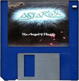 Artwork on the Disc for Astaroth: The Angel of Death on the Commodore Amiga.
