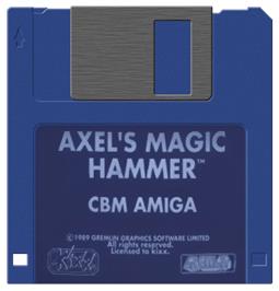 Artwork on the Disc for Axel's Magic Hammer on the Commodore Amiga.