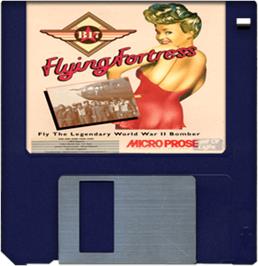 Artwork on the Disc for B-17 Flying Fortress on the Commodore Amiga.