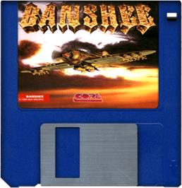Artwork on the Disc for Banshee on the Commodore Amiga.
