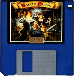 Artwork on the Disc for Battle Chess on the Commodore Amiga.