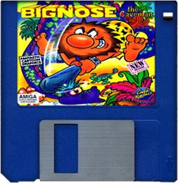 Artwork on the Disc for Big Nose the Caveman on the Commodore Amiga.